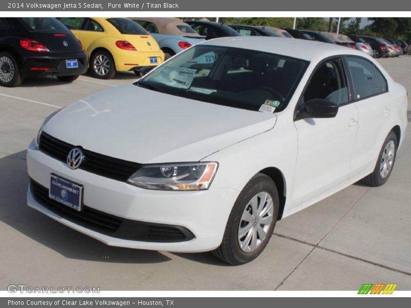 Pure White / Titan Black 2014 Volkswagen Jetta S Sedan