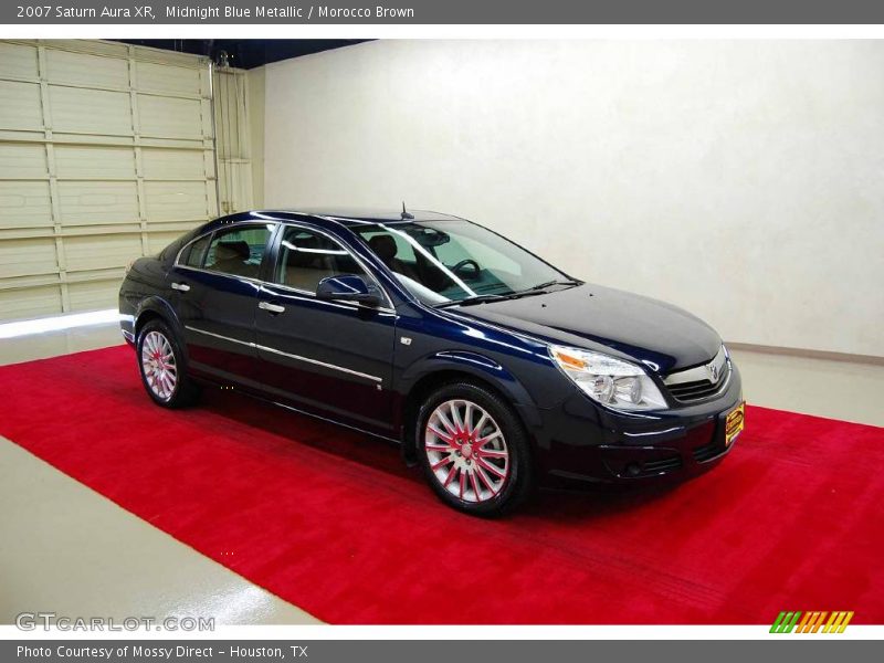 Midnight Blue Metallic / Morocco Brown 2007 Saturn Aura XR