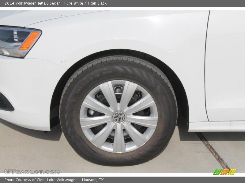 Pure White / Titan Black 2014 Volkswagen Jetta S Sedan