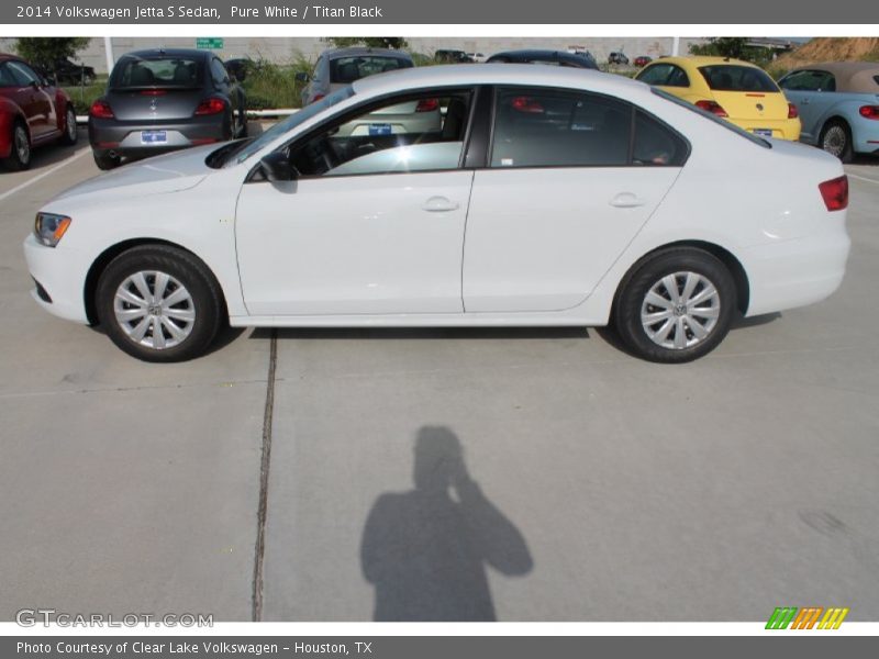 Pure White / Titan Black 2014 Volkswagen Jetta S Sedan