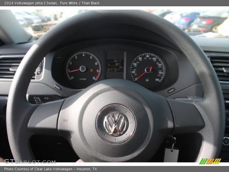 Pure White / Titan Black 2014 Volkswagen Jetta S Sedan
