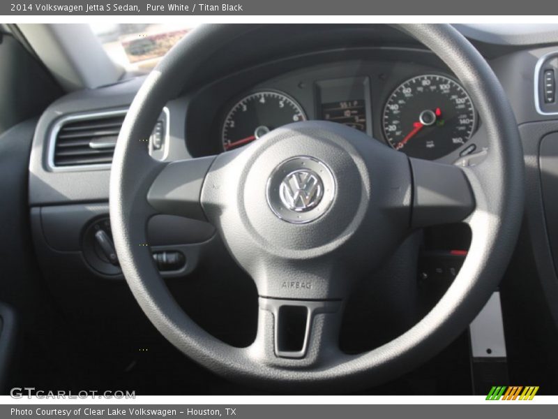 Pure White / Titan Black 2014 Volkswagen Jetta S Sedan