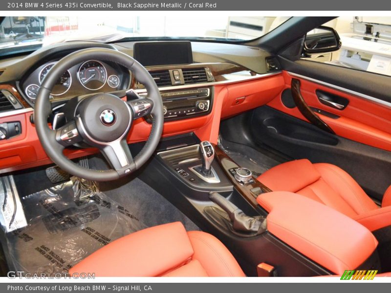 Coral Red Interior - 2014 4 Series 435i Convertible 