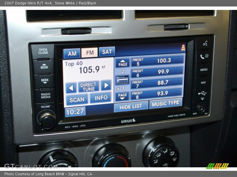 Stone White / Red/Black 2007 Dodge Nitro R/T 4x4