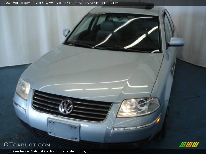Satin Silver Metallic / Gray 2001 Volkswagen Passat GLX V6 4Motion Sedan
