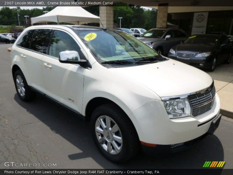 Creme Brulee Metallic / Medium Camel 2007 Lincoln MKX AWD