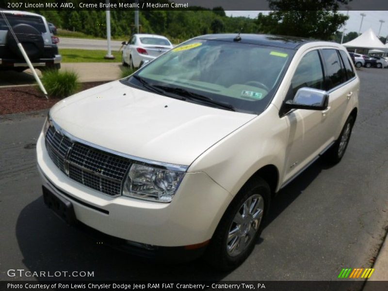 Creme Brulee Metallic / Medium Camel 2007 Lincoln MKX AWD