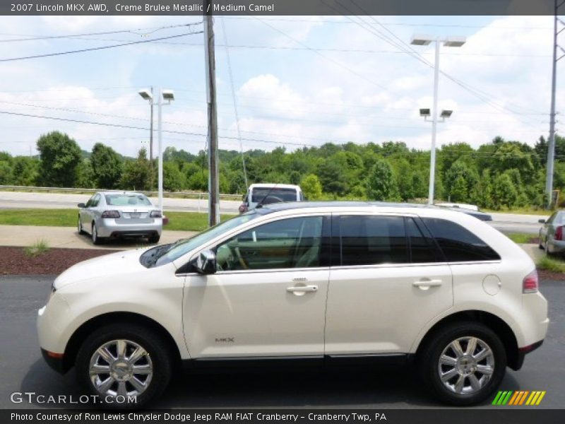 Creme Brulee Metallic / Medium Camel 2007 Lincoln MKX AWD