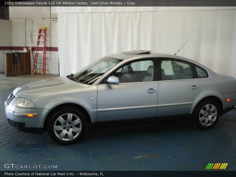 Satin Silver Metallic / Gray 2001 Volkswagen Passat GLX V6 4Motion Sedan