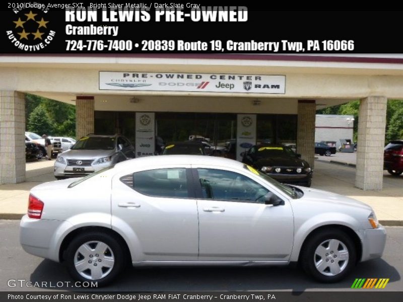 Bright Silver Metallic / Dark Slate Gray 2010 Dodge Avenger SXT