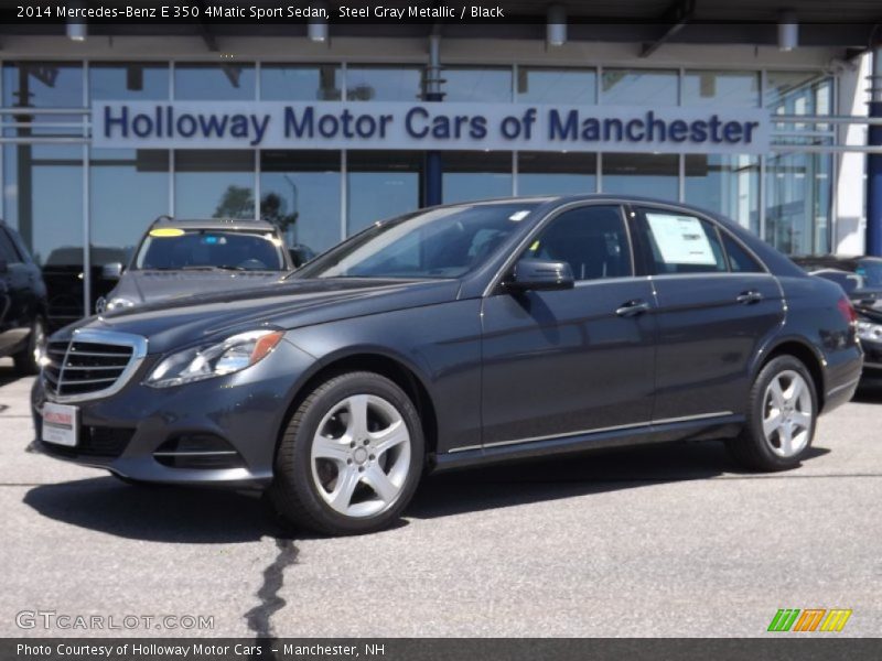 Steel Gray Metallic / Black 2014 Mercedes-Benz E 350 4Matic Sport Sedan