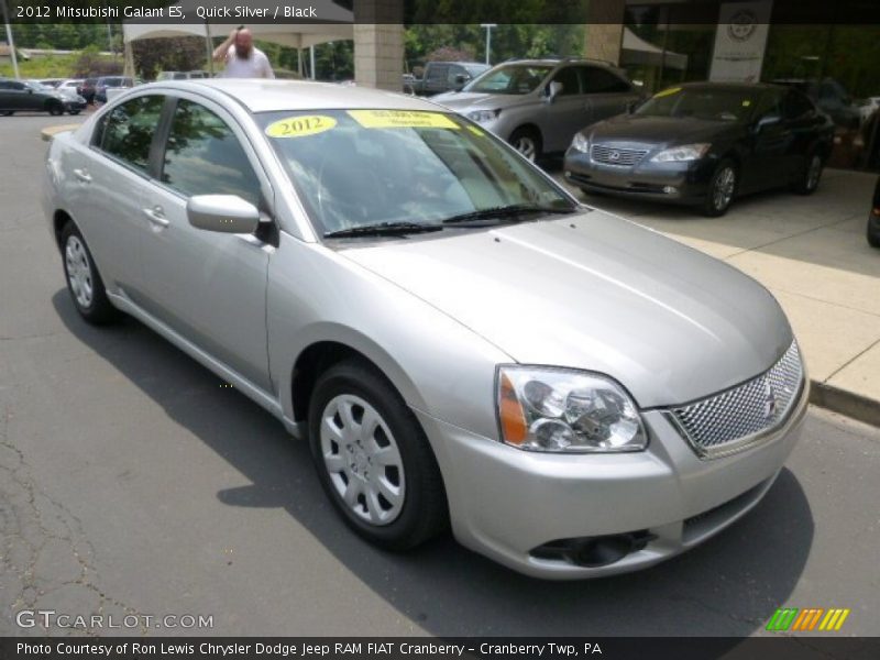 Quick Silver / Black 2012 Mitsubishi Galant ES