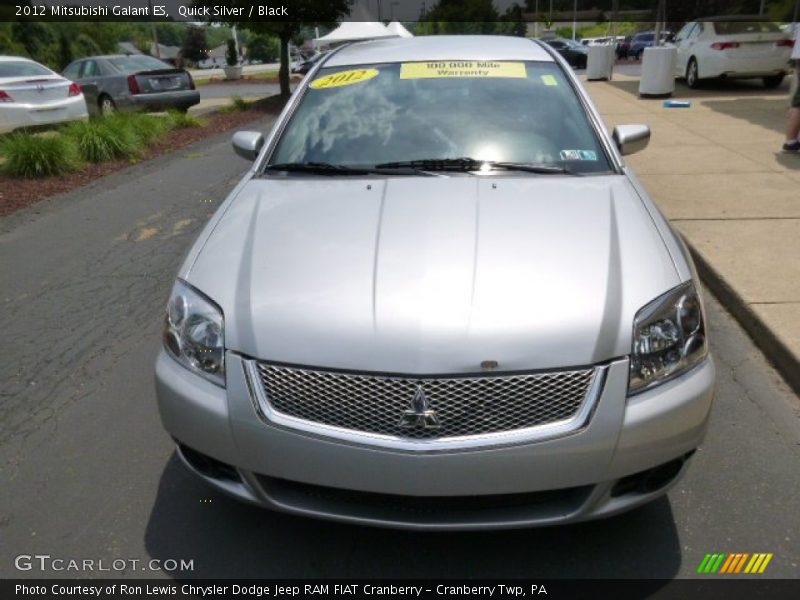 Quick Silver / Black 2012 Mitsubishi Galant ES