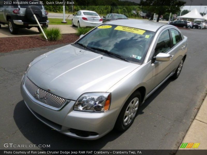 Quick Silver / Black 2012 Mitsubishi Galant ES