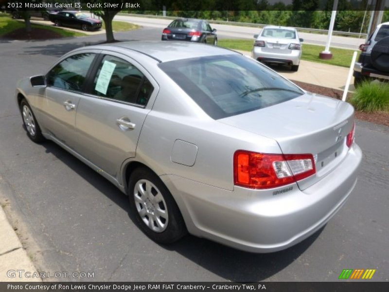 Quick Silver / Black 2012 Mitsubishi Galant ES