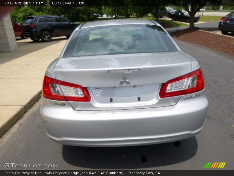 Quick Silver / Black 2012 Mitsubishi Galant ES