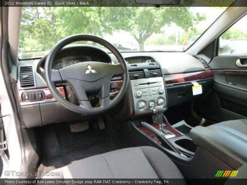 Quick Silver / Black 2012 Mitsubishi Galant ES