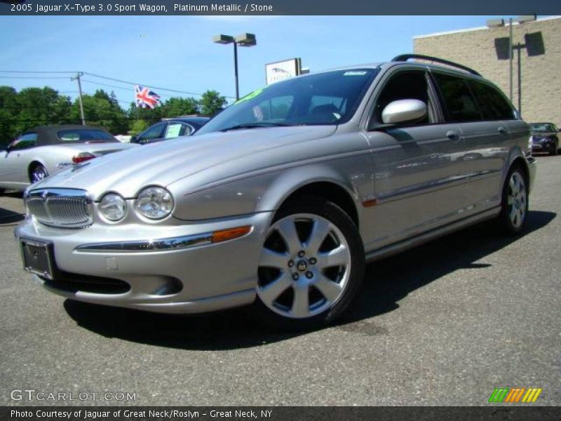 Platinum Metallic / Stone 2005 Jaguar X-Type 3.0 Sport Wagon