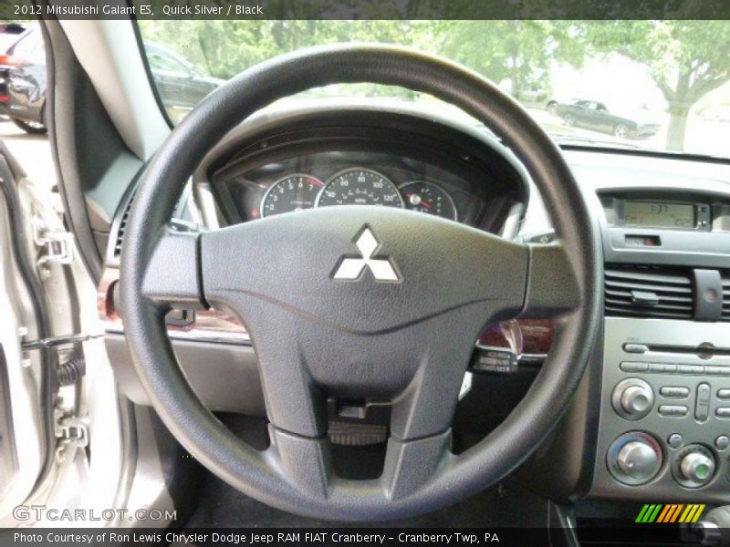 Quick Silver / Black 2012 Mitsubishi Galant ES