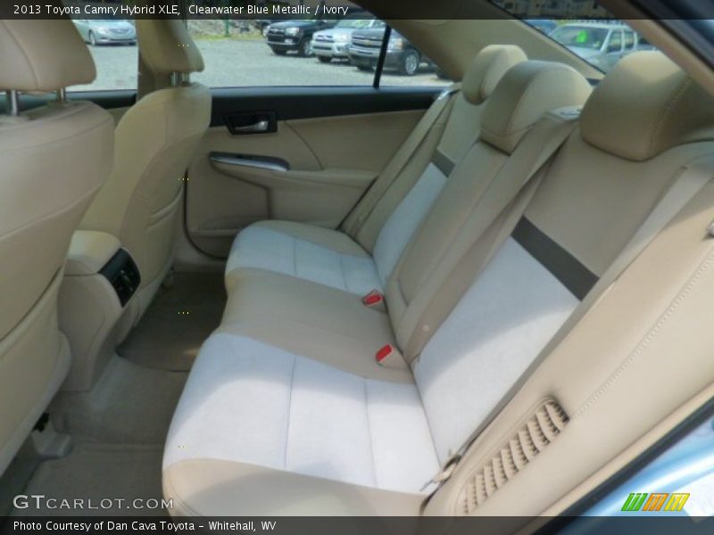 Clearwater Blue Metallic / Ivory 2013 Toyota Camry Hybrid XLE