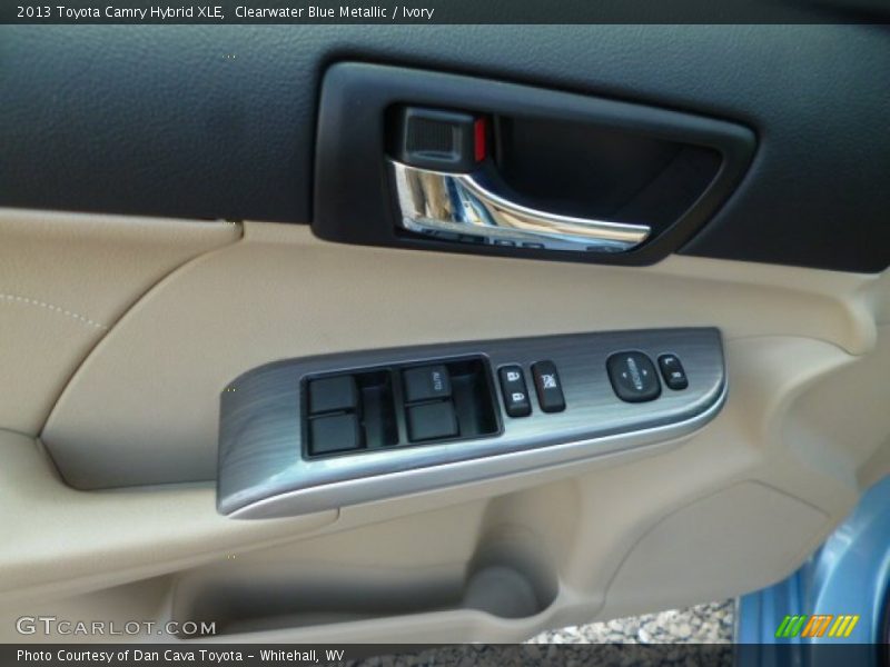 Clearwater Blue Metallic / Ivory 2013 Toyota Camry Hybrid XLE