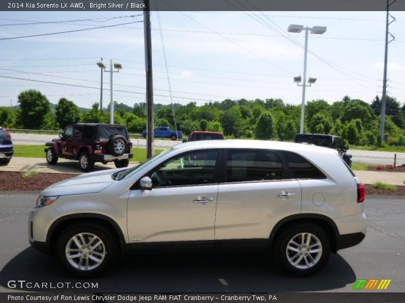 Bright Silver / Black 2014 Kia Sorento LX AWD