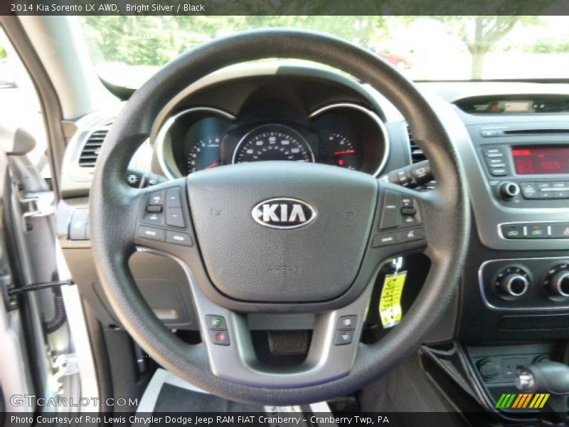 Bright Silver / Black 2014 Kia Sorento LX AWD