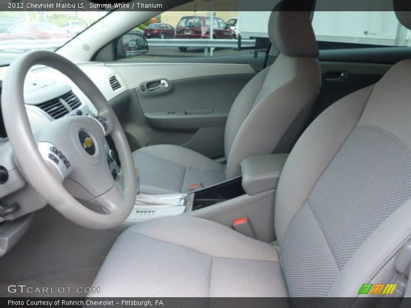 Summit White / Titanium 2012 Chevrolet Malibu LS