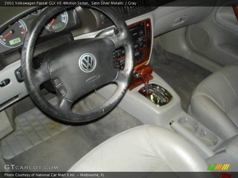 Satin Silver Metallic / Gray 2001 Volkswagen Passat GLX V6 4Motion Sedan