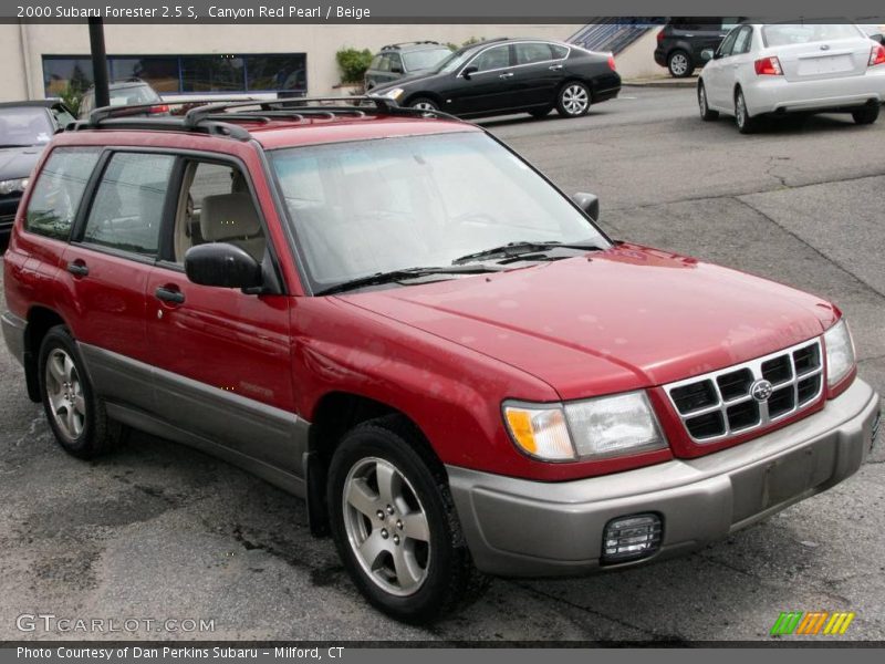 Canyon Red Pearl / Beige 2000 Subaru Forester 2.5 S