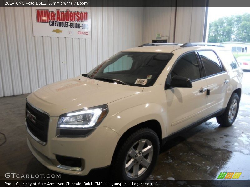 Summit White / Ebony 2014 GMC Acadia SLE