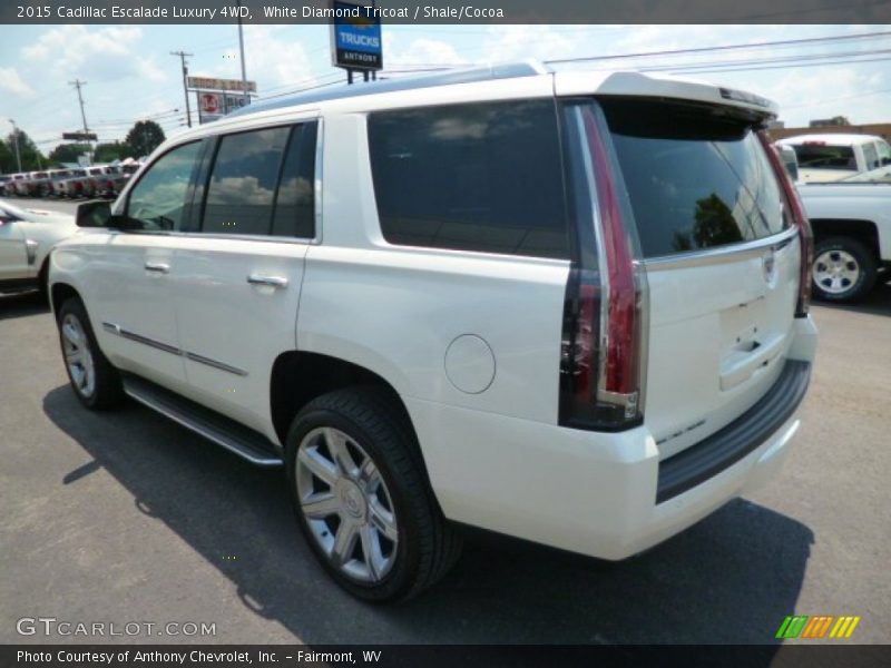 White Diamond Tricoat / Shale/Cocoa 2015 Cadillac Escalade Luxury 4WD
