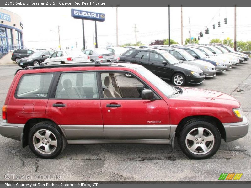 Canyon Red Pearl / Beige 2000 Subaru Forester 2.5 S