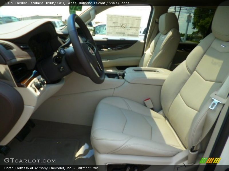 White Diamond Tricoat / Shale/Cocoa 2015 Cadillac Escalade Luxury 4WD