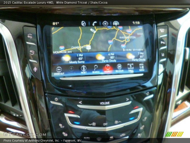 White Diamond Tricoat / Shale/Cocoa 2015 Cadillac Escalade Luxury 4WD
