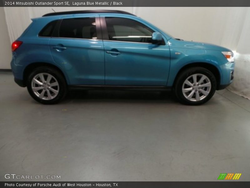 Laguna Blue Metallic / Black 2014 Mitsubishi Outlander Sport SE