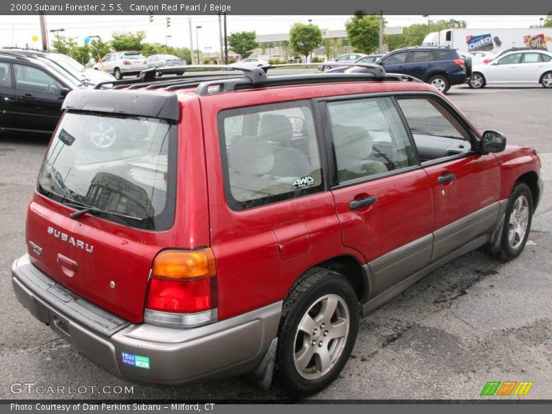 Canyon Red Pearl / Beige 2000 Subaru Forester 2.5 S