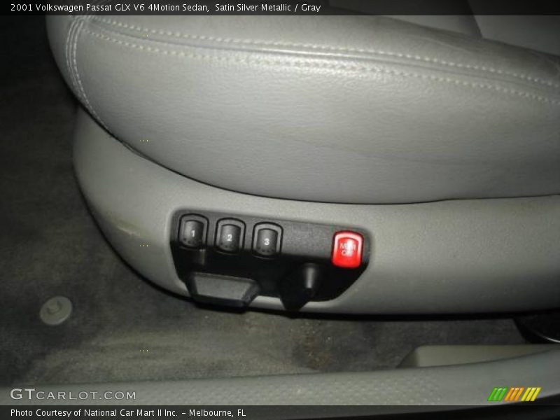 Satin Silver Metallic / Gray 2001 Volkswagen Passat GLX V6 4Motion Sedan