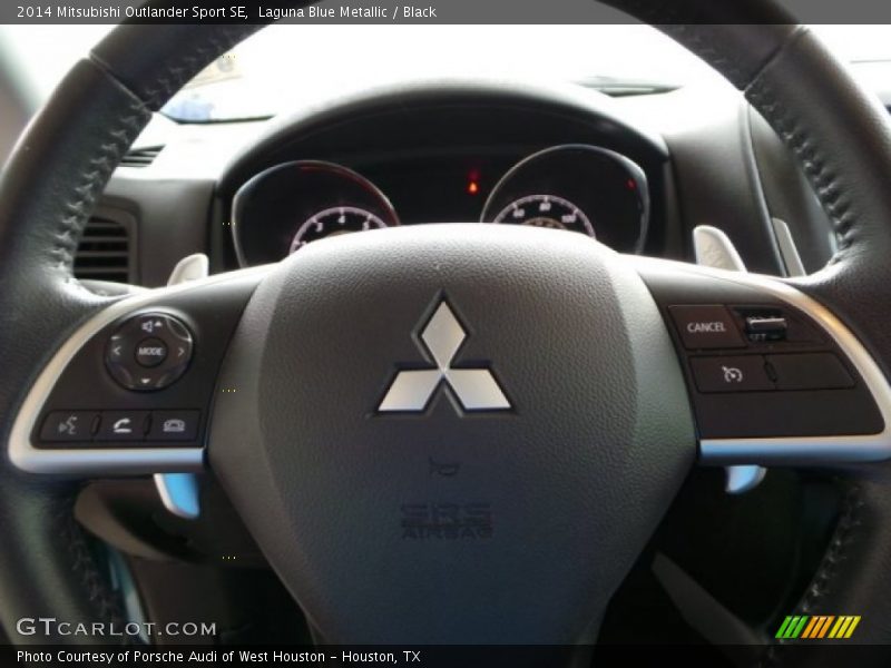 Laguna Blue Metallic / Black 2014 Mitsubishi Outlander Sport SE