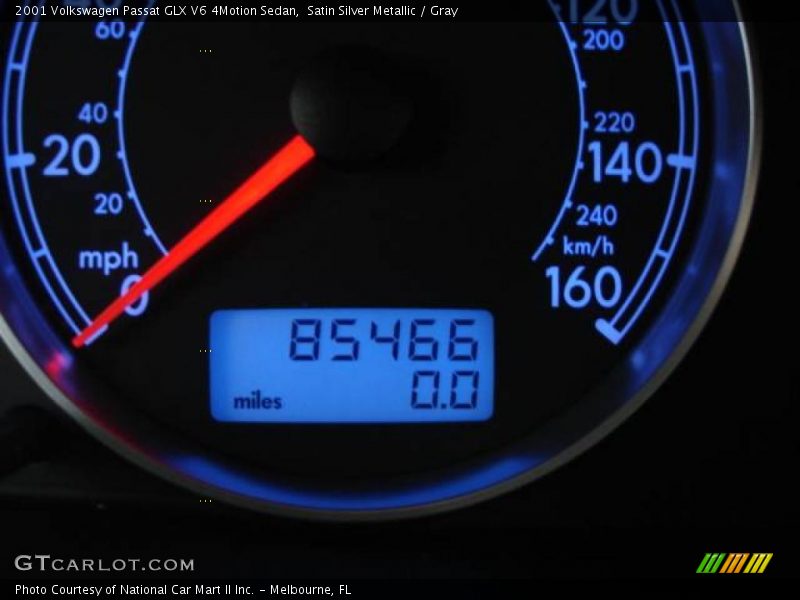 Satin Silver Metallic / Gray 2001 Volkswagen Passat GLX V6 4Motion Sedan