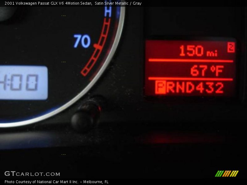 Satin Silver Metallic / Gray 2001 Volkswagen Passat GLX V6 4Motion Sedan