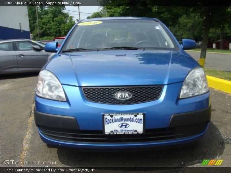 Sapphire Blue / Gray 2008 Kia Rio LX Sedan