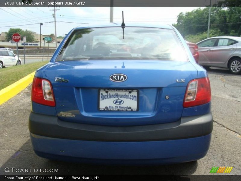 Sapphire Blue / Gray 2008 Kia Rio LX Sedan