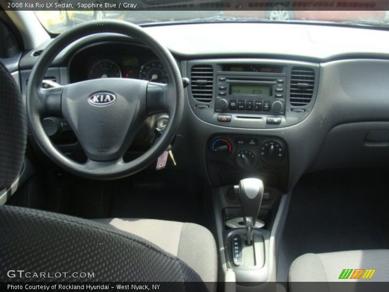 Sapphire Blue / Gray 2008 Kia Rio LX Sedan