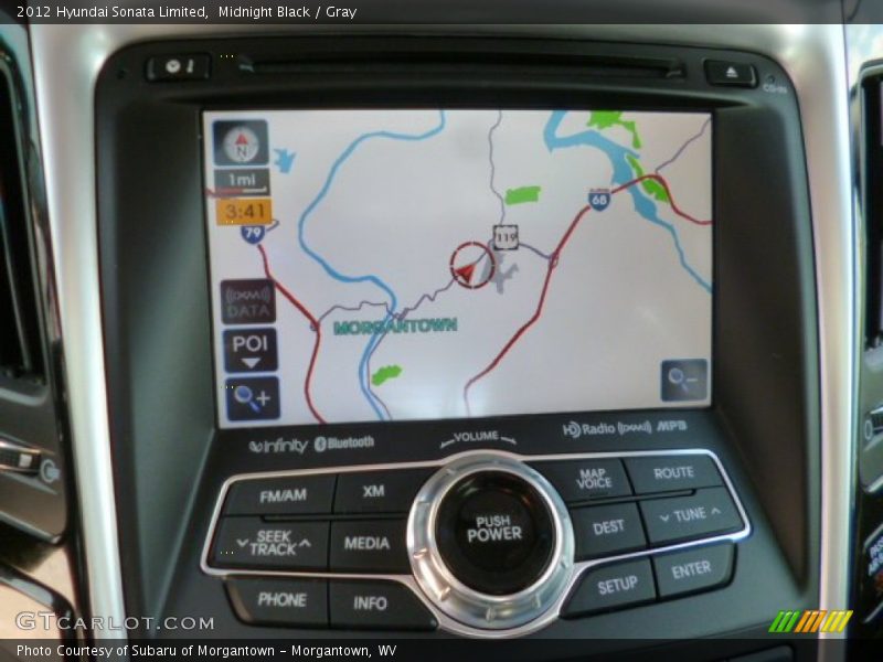 Midnight Black / Gray 2012 Hyundai Sonata Limited