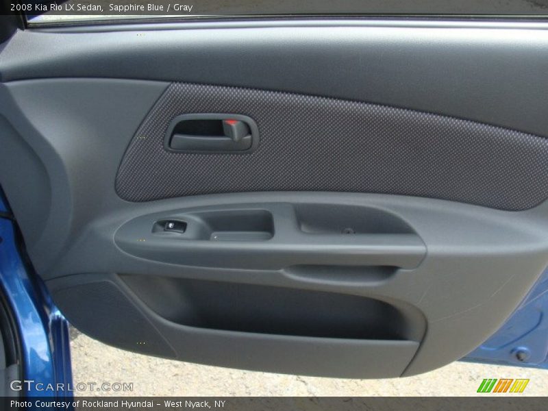 Sapphire Blue / Gray 2008 Kia Rio LX Sedan