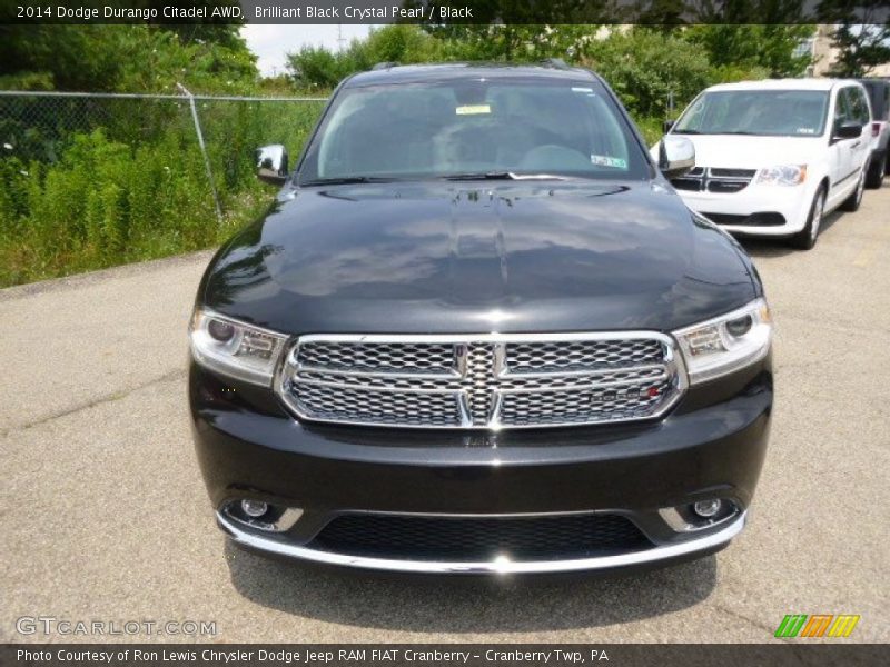 Brilliant Black Crystal Pearl / Black 2014 Dodge Durango Citadel AWD