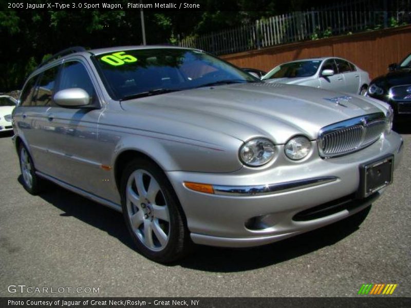Platinum Metallic / Stone 2005 Jaguar X-Type 3.0 Sport Wagon