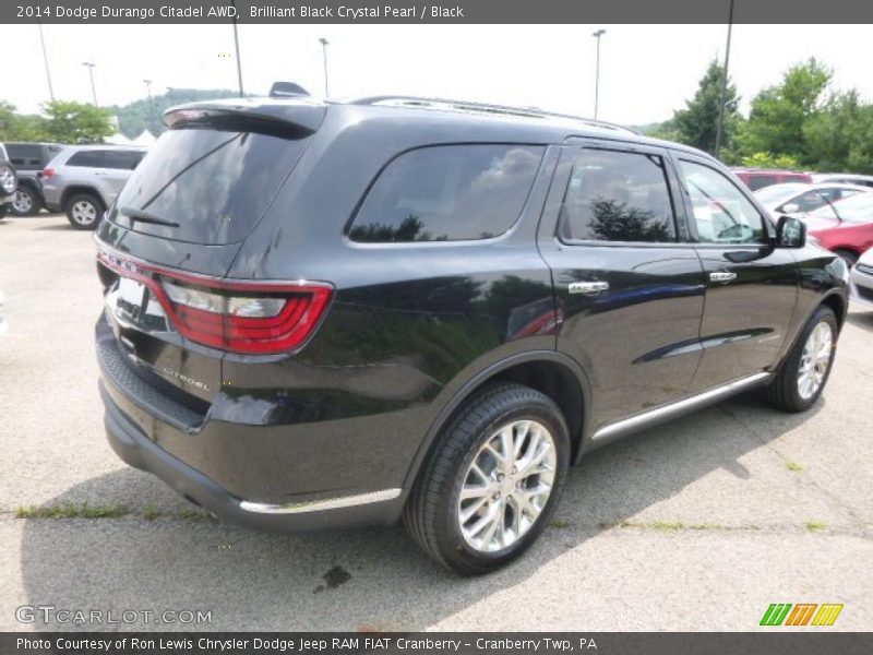 Brilliant Black Crystal Pearl / Black 2014 Dodge Durango Citadel AWD