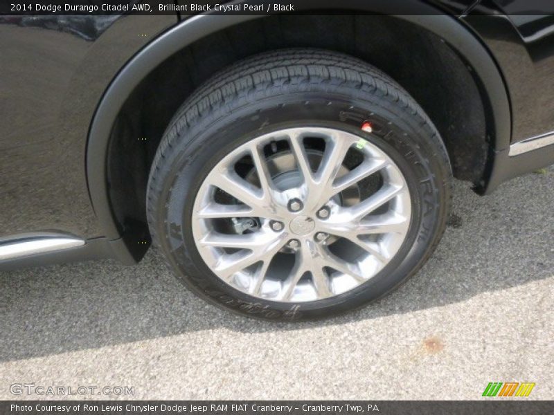Brilliant Black Crystal Pearl / Black 2014 Dodge Durango Citadel AWD